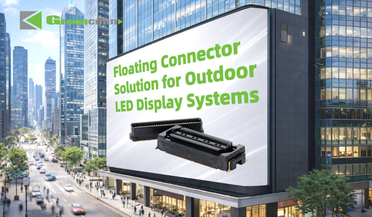 浮動連接器在戶外 LED 顯示屏中的工程應(yīng)用